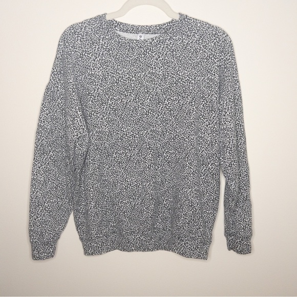 Athleta Studio to Street Animal Leopard Print Pullover Sweatshirt - Picture 2 of 6